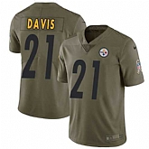 Nike Steelers 21 Sean Davis Olive Salute To Service Limited Jersey Dzhi,baseball caps,new era cap wholesale,wholesale hats